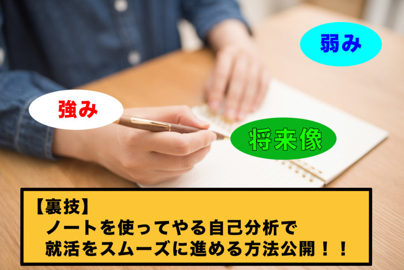 【今日から実践！】就活をスムーズに進める自己分析ノートの作り方